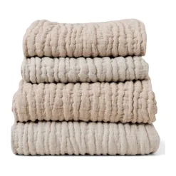 Garbo&Friends Colcha de cama Mellow doble, Lin, 160x260 cm Beige Discount