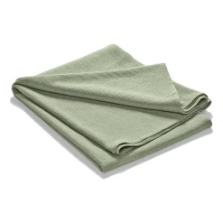 Etol Design Colcha de cama Stripe algodón lavado a la piedra 260x260, salvia Verde Discount