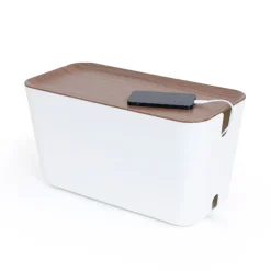 Bosign Otros Accesorios De Iluminación<Colector de cables Cable Organiser XXL, decoración de madera oscura MarrónBlanco