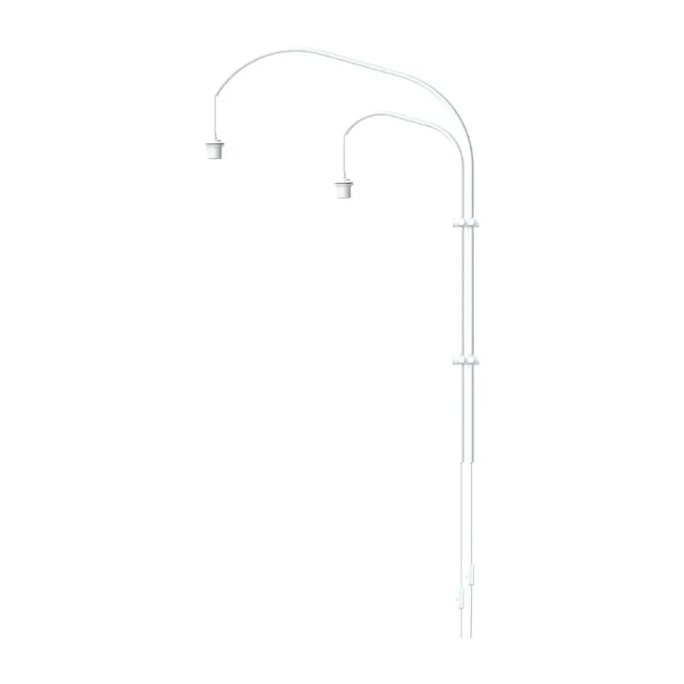 Umage Colgador de lámpara de pared Willow doble, Blanco Best
