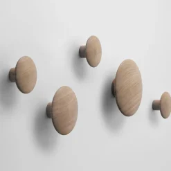 Muuto Colgadores Y Ganchos|Colgadores Y Ganchos<Colgador de pared The Dots, pequeño, roble Marrón