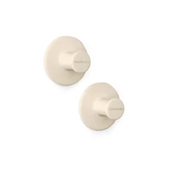Brabantia Toalleros<Colgador para toallas ReNew 2 unidades, Soft Beige