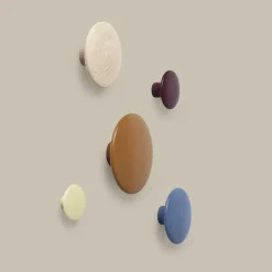 Muuto Colgadores Y Ganchos|Colgadores Y Ganchos<Colgador The Dots blue pale, Mediano Azul