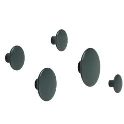 Muuto Colgadores Y Ganchos|Colgadores Y Ganchos<Colgador The Dots dark green, XS Verde
