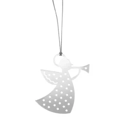 Pluto Design Colgante de Navidad Pluto metal, ángel, color plata Plateado Best