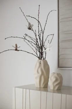 Cooee Design Decoración Navideña|Decoración De Pascua<Colgante decorativo de pájaro de papel set de 2, Natural Blanco