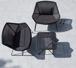 Cane-line Conjunto de cojines para Butaca Lounge Breeze, Natté black Negro