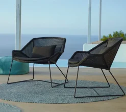 Cane-line Conjunto de cojines para Butaca Lounge Breeze, Natté black Negro