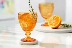 Villeroy & Boch Copa de agua con base Boston 25 cl, Azafrán Amarillo Hot