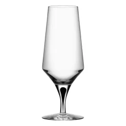Orrefors Copa de cerveza Metropol 46 cl, Clear / Black Negro Outlet