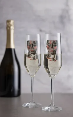 Carolina Gynning Copas De Champagne Y Cava<Copa de champagne Butterfly Queen, 30 cl GrisRosa