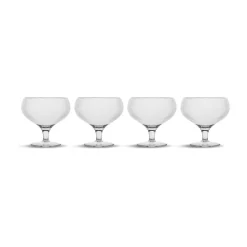 Sagaform Copa de champán Billi 30 cl, set de 4 Transparente New