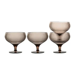 Sagaform Vasos De Plástico<Copa de champán Billi 30 cl paquete de 4, Marrón