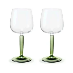 Kähler Copa de vino blanco Hammershøi 35 cl 2-pack, Transparente- Verde Outlet