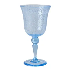 RICE Copa de vino diseño burbuja 36 cl, Menta Azul Best