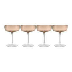 Blomus Copas De Champagne Y Cava<Copas de champagne Fuumi Coupe Coupe 28 cl 4-pack, Café-claro Marrón