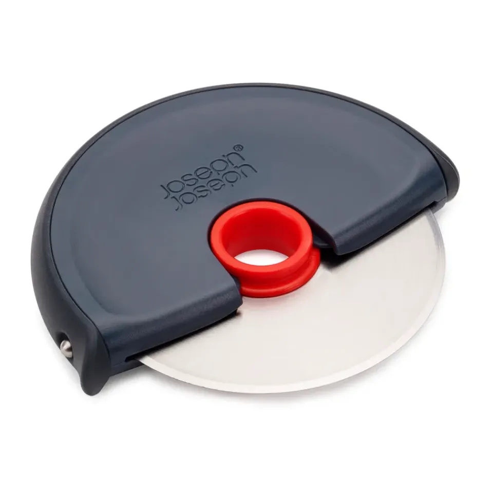 Joseph Joseph Cortapizzas<Cortador de pizza Disc easy clean 12,1 cm, Acero inoxidable gris. GrisRojo