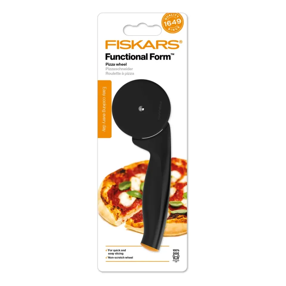 Fiskars Cortador de pizza Functional Form, Negro Hot
