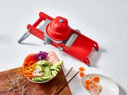 De Buyer Mandolinas<Cortador de verduras Swing Plus, Rojo