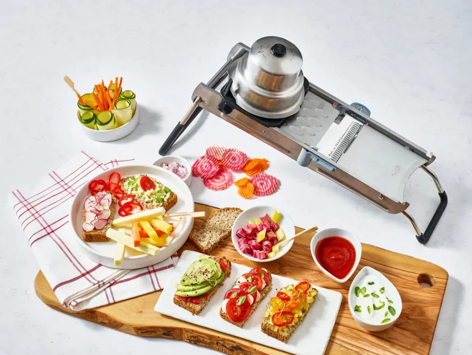 De Buyer Mandolinas<Cortador de verduras Revolution, Gris