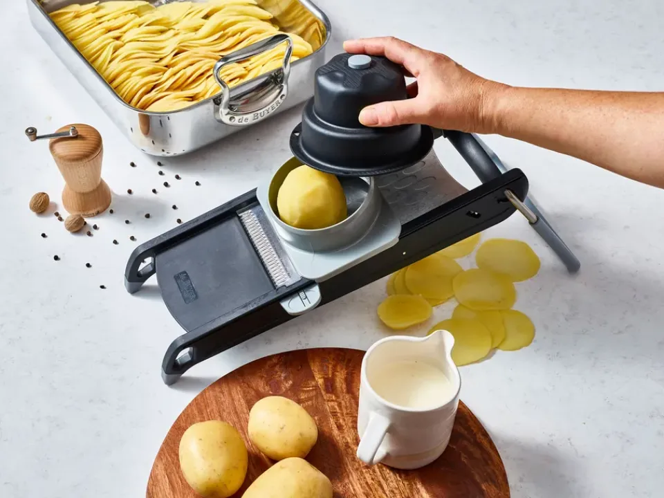 De Buyer Mandolinas<Cortador de verduras Swing Plus, Negro