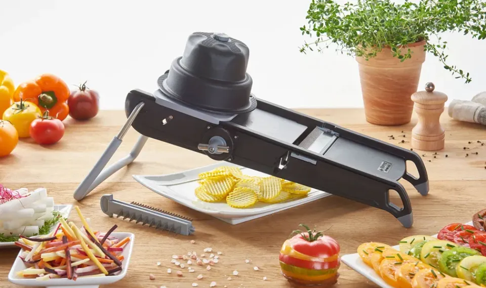 De Buyer Mandolinas<Cortador de verduras Swing Plus, Negro
