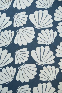 Fine Little Day Cortina alargada Snäcka 145x250, azul AzulBlanco Best
