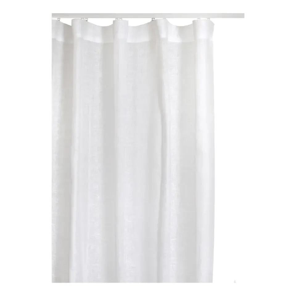 Himla Cortina con banda Skylight 140x250 cm, White Blanco Discount
