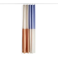 HAY Cortina de baño Check 180x200 cm, Blue Azul Discount