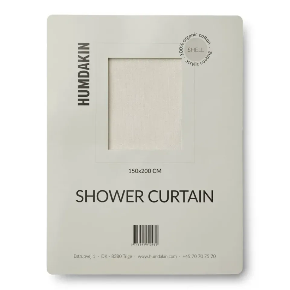 Humdakin Cortina de baño 150x200 cm, Shell Beige Discount
