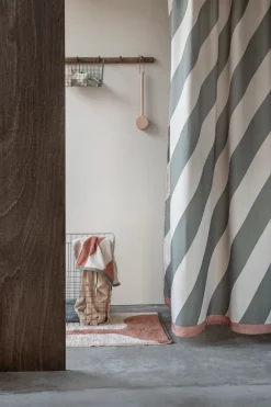 Mette Ditmer Cortina de ducha Diagonal 150x200 cm, Dark olive Gris