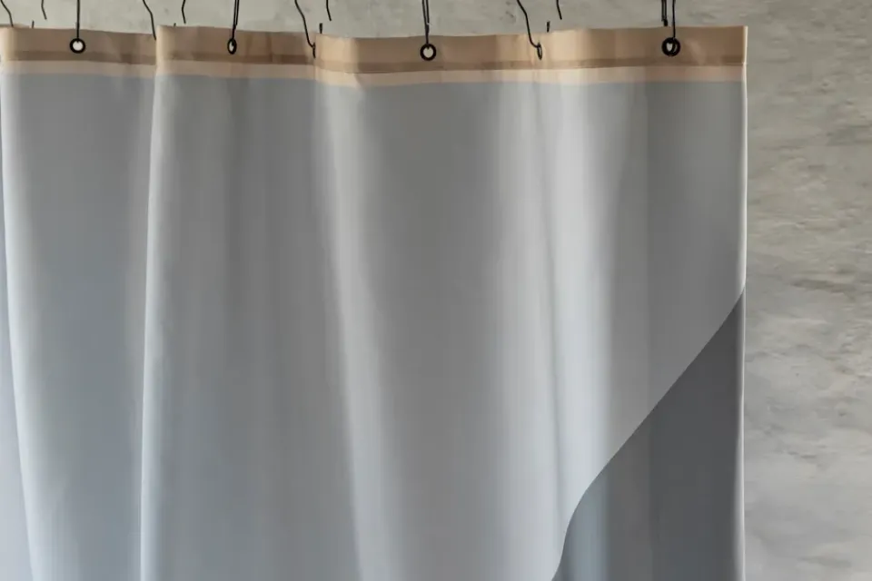 Mette Ditmer Cortina de ducha Duet 150x200 cm, Gris Outlet
