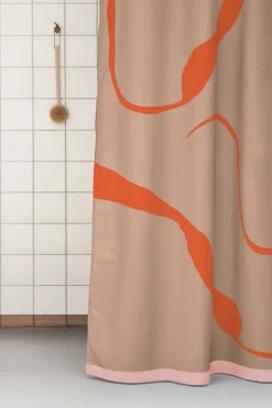 Mette Ditmer Cortinas De Ducha<Cortina de ducha Nova Arte 150x200 cm, Latte-orange BeigeNaranja