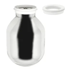 Alfi Jarras Termo<Cristal de recambio para jarra termo Juwel 1 L, Repuesto PlateadoBlanco