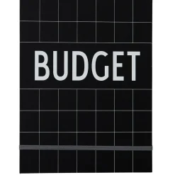 Design Letters Cuaderno budget , Negro Clearance
