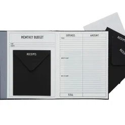 Design Letters Cuaderno budget , Negro Clearance