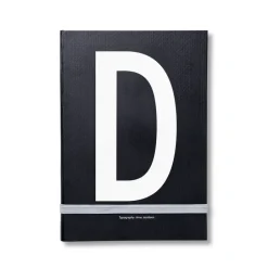 Design Letters Cuaderno de notas , D Negro Online