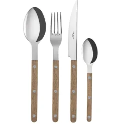SABRE Paris Cubertería Bistrot 24 piezas, Teak wood Marrón Online