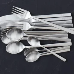 Bitz Cubertería 16 piezas, acero inoxidable Plateado Discount