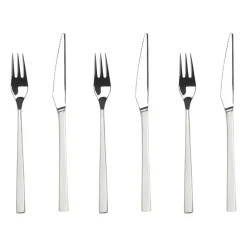 Gense Cuchillos Para Carne<Cubertería de carne Fuga 12 piezas, acero inoxidable Plateado