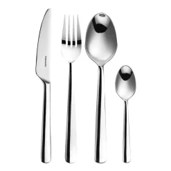 Fiskars Cubertería Functional Form brillante, 16 piezas Plateado
