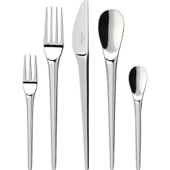 Villeroy & Boch Cuberterías Combinadas<Cubertería NewMoon 30 piezas, acero inoxidable Plateado