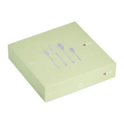 Iittala Cubertería Piano en caja de regalo 24 piezas, Brillo Plateado New