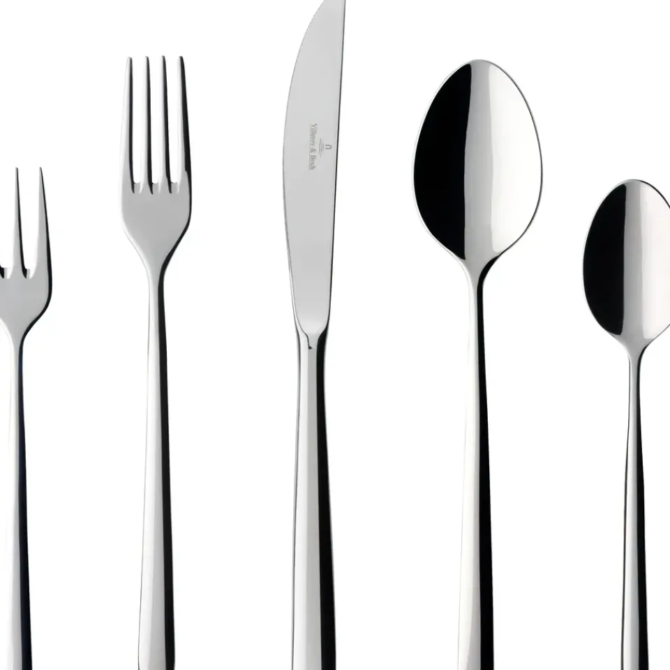 Villeroy & Boch Cuberterías Combinadas<Cubertería Piemont 30 piezas, acero inoxidable Plateado