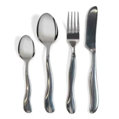 Byon Cuberterías Combinadas<Cubertería Waverly 16 piezas, acero inoxidable Plateado
