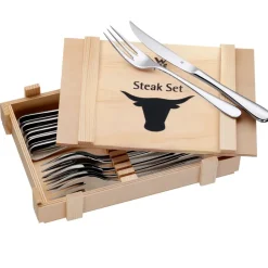 WMF Cubiertos de carne Geschenkidee 12 piezas, acero inoxidable Plateado Clearance