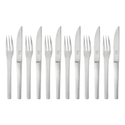 Zwilling Cubiertos de carne Melbourne 12 piezas, acero inoxidable mate Plateado Outlet