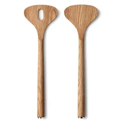 Georg Jensen Cubiertos De Ensalada<Cubiertos de ensalada Alfredo roble, 28 cm Marrón