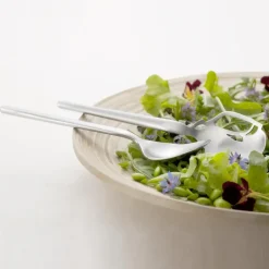 Gense Cubiertos de ensalada Dorotea, acero inoxidable Plateado