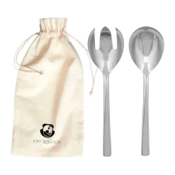 Kay Bojesen Cubiertos De Ensalada<Cubiertos de ensalada Grand Prix 18,5 cm 2 piezas, Polished steel Plateado